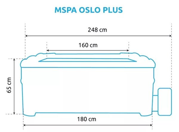 Marimex MSPA Oslo Plus F-OS063WP felfújható masszázsmedence