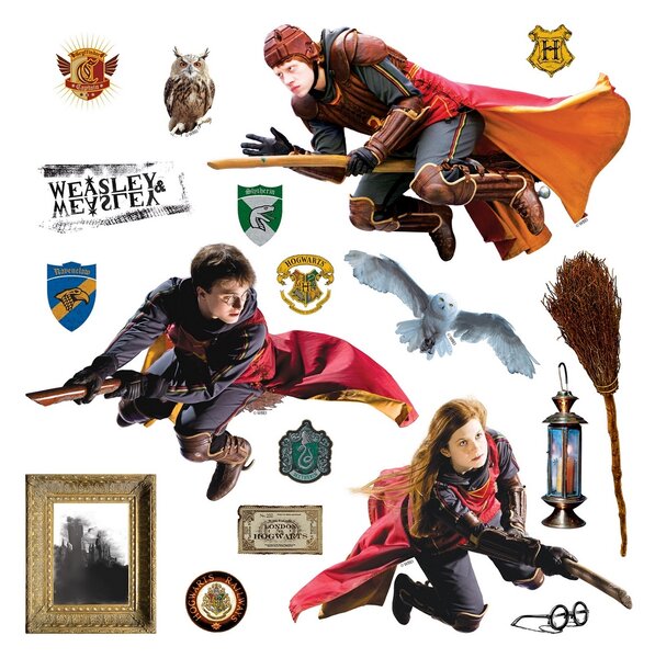 Harry Potter Kviddics öntapadó dekoráció, 30 x 30 cm