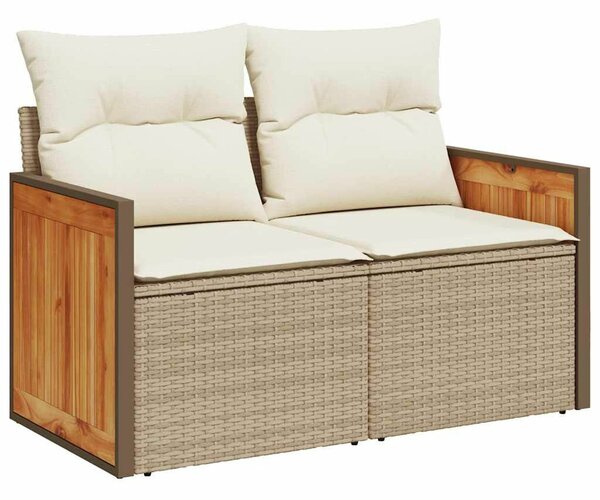 VidaXL Polyrattan Kerti Ülőgarnitúra - 8 részes - Bézs