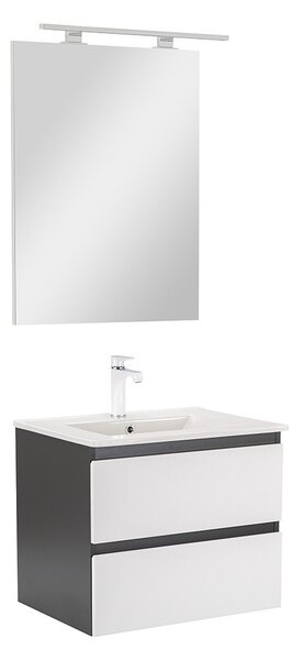Vario Forte 60 komplett fürdőszoba bútor antracit-fehér