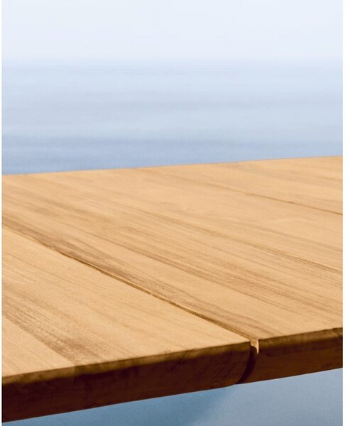 Teakfa kerti étkezőasztal 102x220 cm Icaro – Kave Home