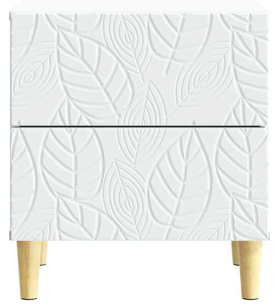 VidaXL Éjjeli asztal 2 pcs Fehér 43 x 34,5 x 48 cm Szerelt Fa