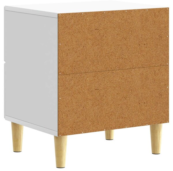 VidaXL Éjjeli asztal 2 pcs Fehér 43 x 34,5 x 48 cm Szerelt Fa