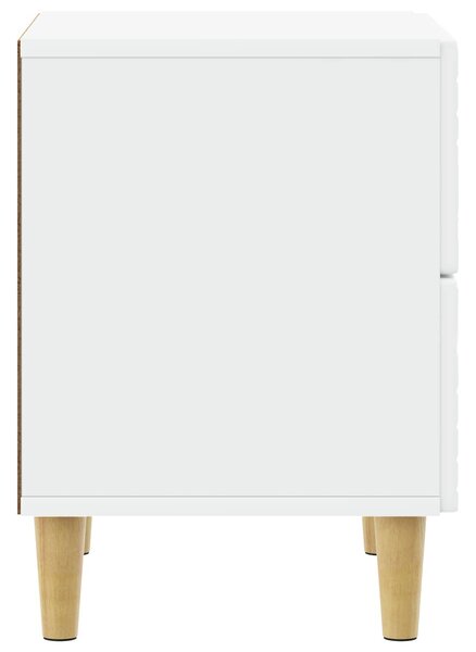 VidaXL Éjjeli asztal 2 pcs Fehér 43 x 34,5 x 48 cm Szerelt Fa