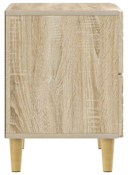 VidaXL Éjjeli asztal 2 pcs Sonoma Tölgy 43 x 34,5 x 48 cm Szerelt Fa