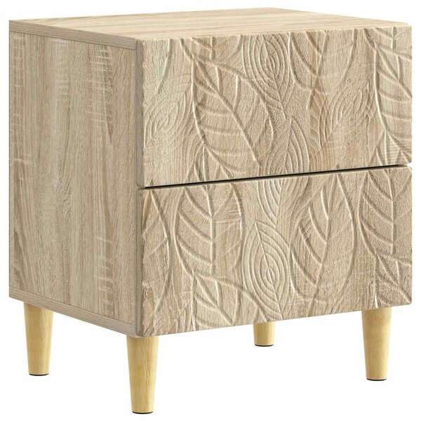VidaXL Éjjeli asztal 2 pcs Sonoma Tölgy 43 x 34,5 x 48 cm Szerelt Fa