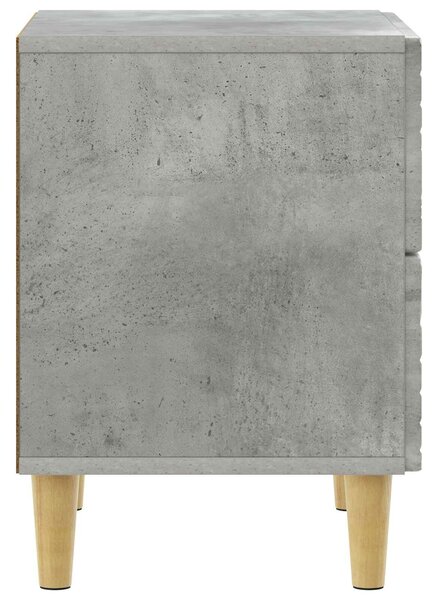 VidaXL Éjjeli asztal 2 pcs Betonszürke 43 x 34,5 x 48 cm Szerelt Fa