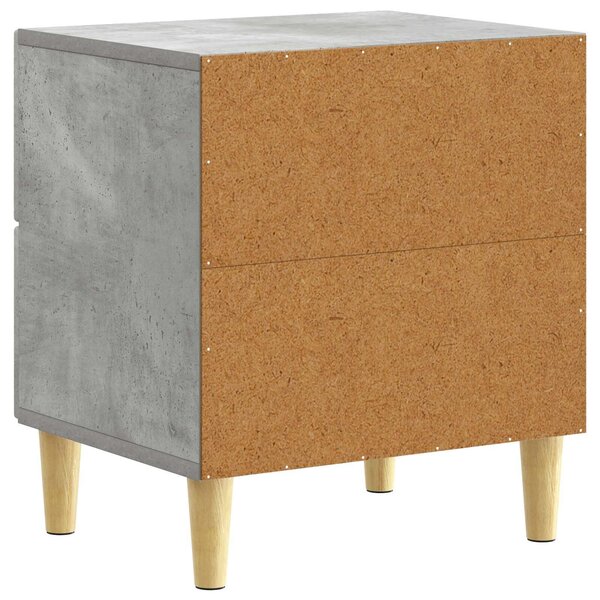 VidaXL Éjjeli asztal 2 pcs Betonszürke 43 x 34,5 x 48 cm Szerelt Fa