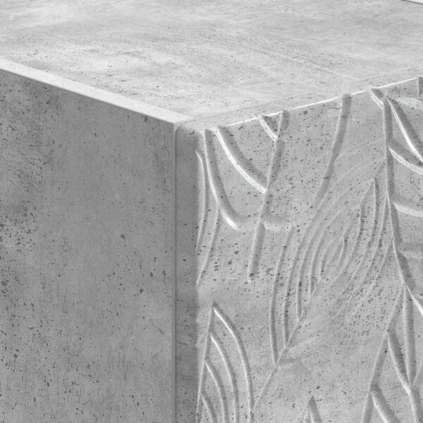 VidaXL Széf Betonszürke 66 x 34,5 x 95 cm Szerelt Fa