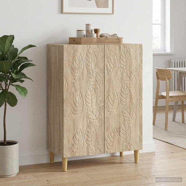 VidaXL Széf Sonoma Tölgy 66 x 34,5 x 90 cm Szerelt Fa
