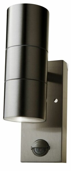 V-TAC kültéri, mozgásérzékelős fali lámpa, 2xGU10 foglalattal - SKU 7503
