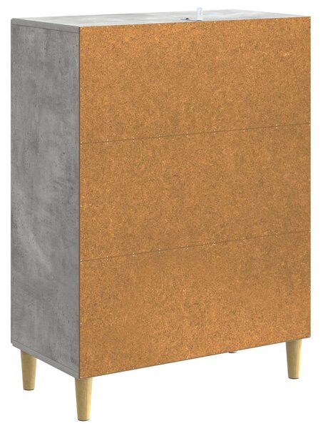 VidaXL Széf Betonszürke 66 x 34,5 x 90 cm Szerelt Fa