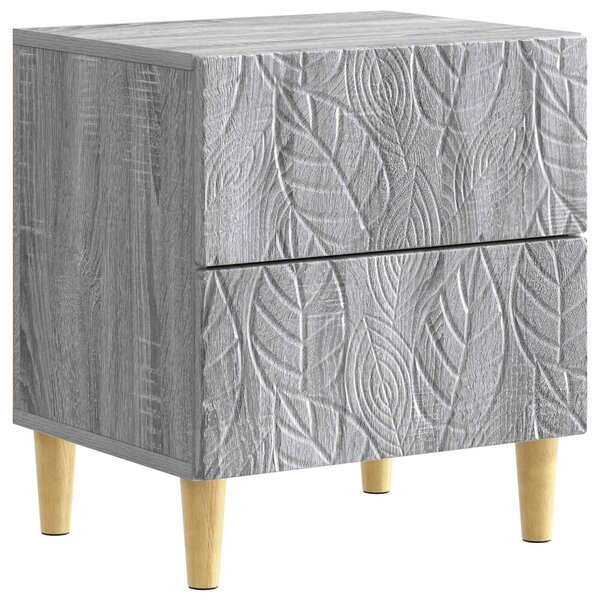VidaXL Éjjeli asztal 2 pcs Szürke Sonoma 43 x 34,5 x 48 cm Szerelt Fa