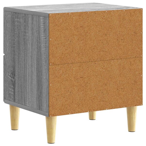 VidaXL Éjjeli asztal 2 pcs Szürke Sonoma 43 x 34,5 x 48 cm Szerelt Fa