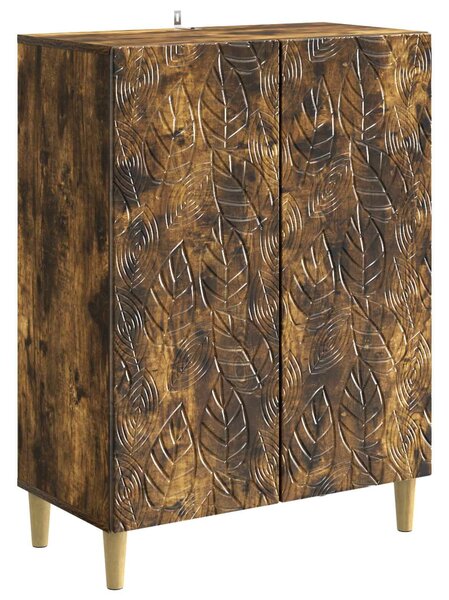VidaXL Széf Füstös Tölgy 66 x 34,5 x 90 cm Szerelt Fa