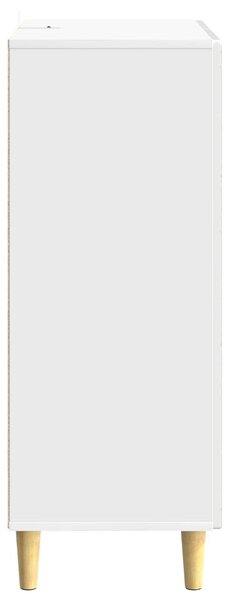 VidaXL Széf Magasfényű Fehér 66 x 34,5 x 90 cm Szerelt Fa