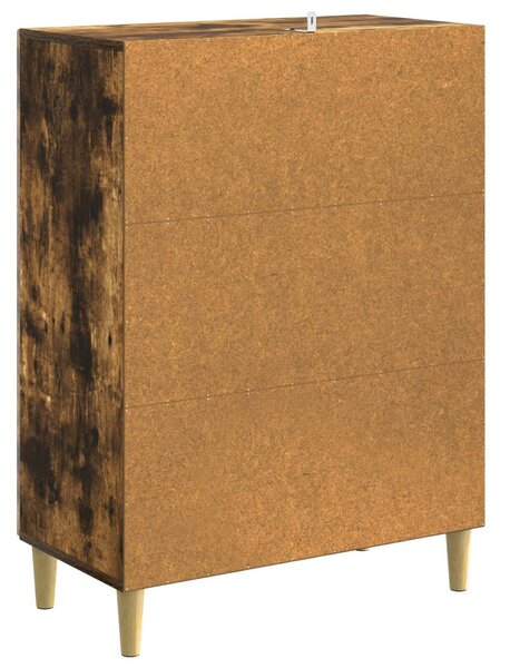 VidaXL Széf Füstös Tölgy 66 x 34,5 x 90 cm Szerelt Fa