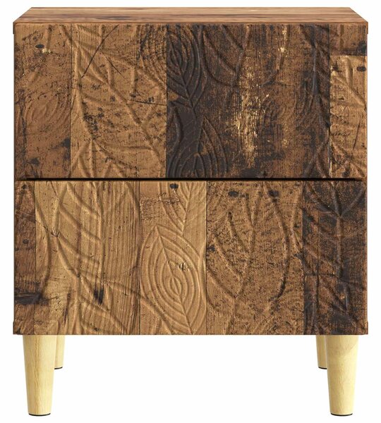 VidaXL Éjjeli asztal 2 pcs Antik Fa 43 x 34,5 x 48 cm Szerelt Fa
