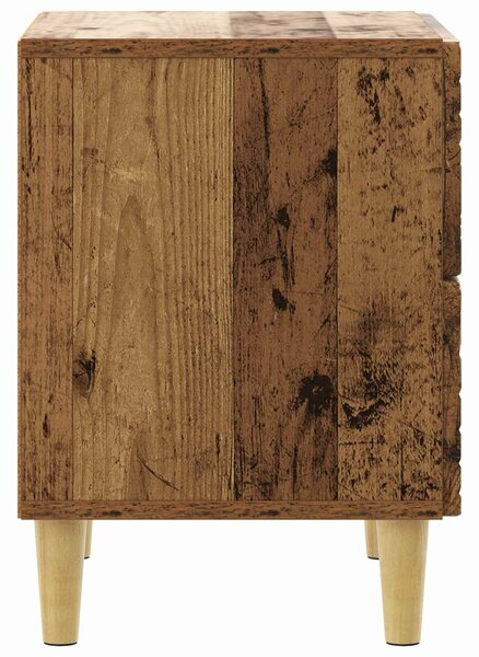 VidaXL Éjjeli asztal 2 pcs Antik Fa 43 x 34,5 x 48 cm Szerelt Fa