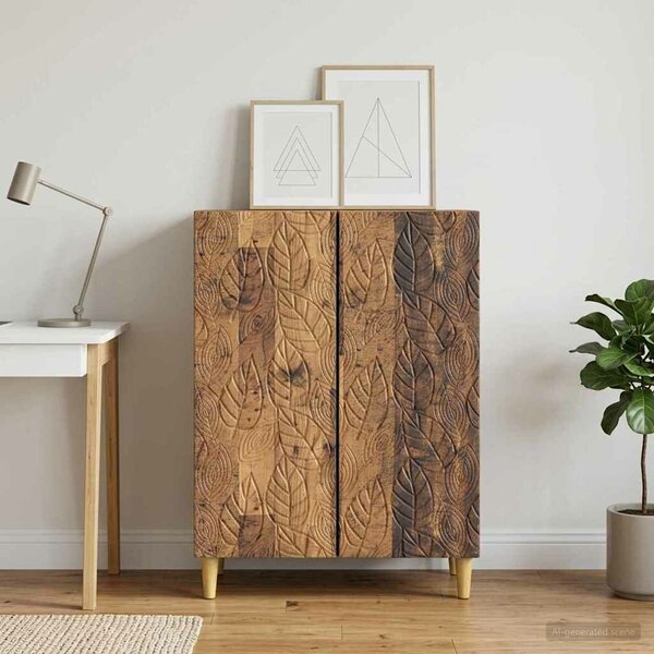 VidaXL Széf Antik Fa 66 x 34,5 x 90 cm Szerelt Fa