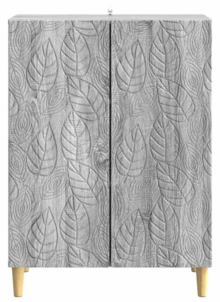VidaXL Széf Szürke Sonoma 66 x 34,5 x 90 cm Szerelt Fa