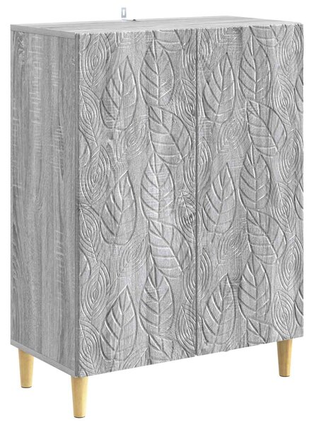 VidaXL Széf Szürke Sonoma 66 x 34,5 x 90 cm Szerelt Fa