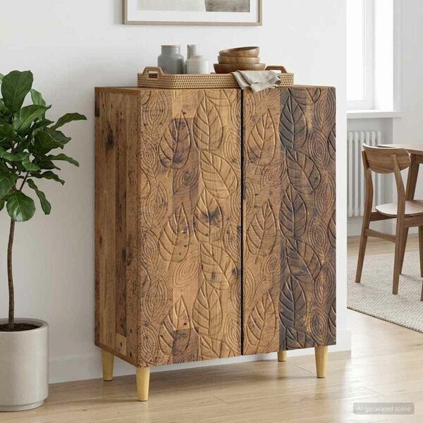 VidaXL Széf Antik Fa 66 x 34,5 x 90 cm Szerelt Fa