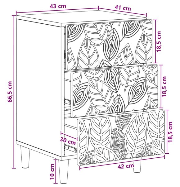 VidaXL Éjjeli asztal Magasfényű Fehér 43 x 39,5 x 66,5 cm Szerelt Fa