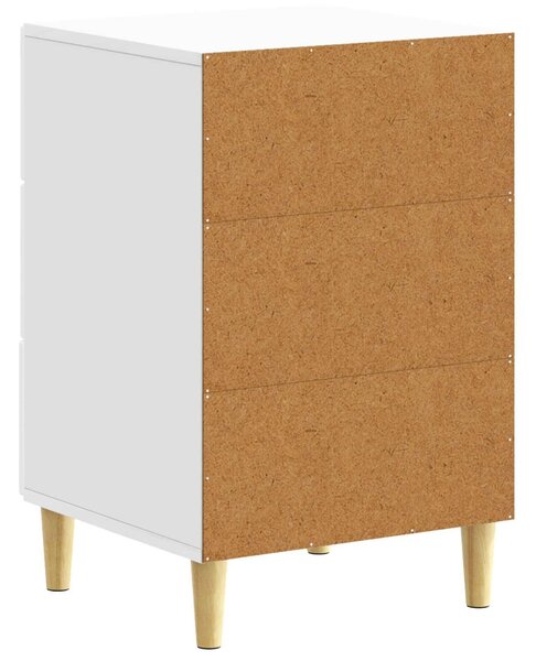 VidaXL Éjjeli asztal Magasfényű Fehér 43 x 39,5 x 66,5 cm Szerelt Fa