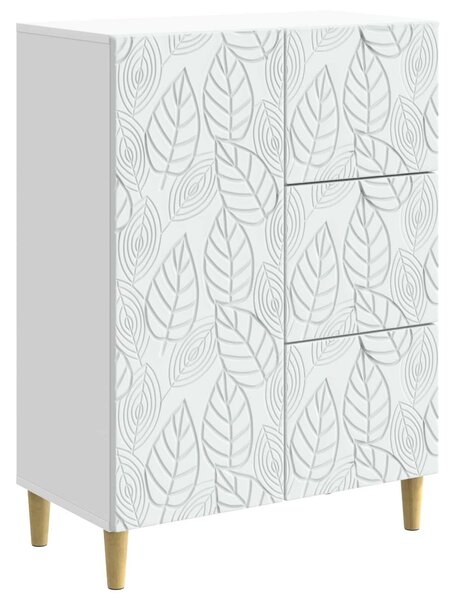 VidaXL Széf Fehér 66 x 34,5 x 90 cm Szerelt Fa