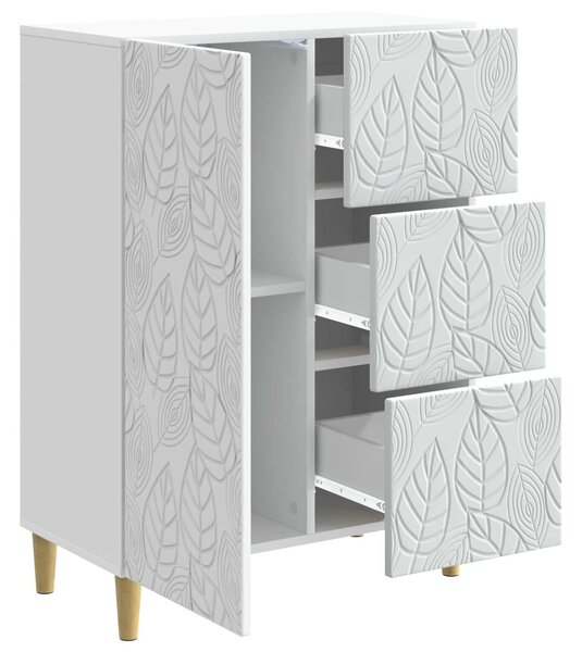 VidaXL Széf Fehér 66 x 34,5 x 90 cm Szerelt Fa