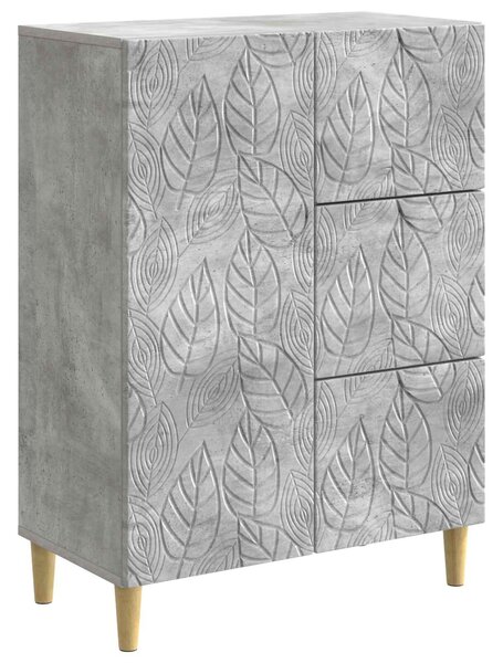 VidaXL Széf Betonszürke 66 x 34,5 x 90 cm Szerelt Fa