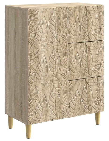 VidaXL Széf Sonoma Tölgy 66 x 34,5 x 90 cm Szerelt Fa