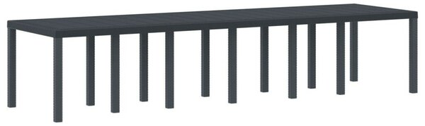 VidaXL 13 részes Kerti Étkezőgarnitúra - Fehér Polyrattan, 12 Székkel
