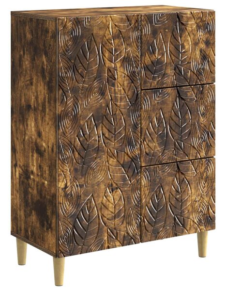 VidaXL Széf Füstös Tölgy 66 x 34,5 x 90 cm Szerelt Fa