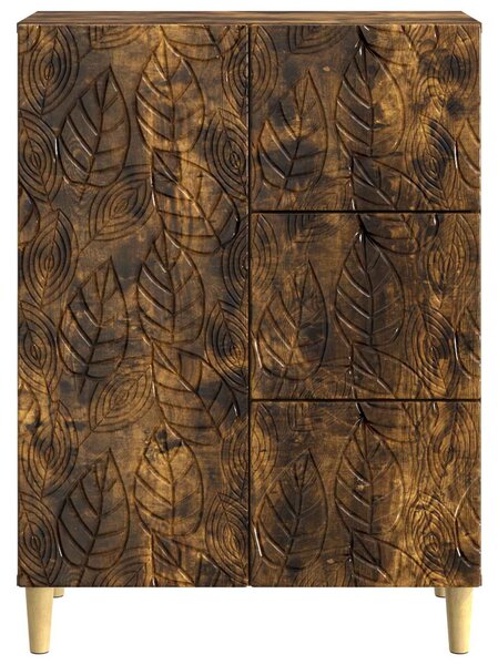 VidaXL Széf Füstös Tölgy 66 x 34,5 x 90 cm Szerelt Fa