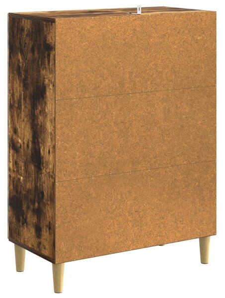 VidaXL Széf Füstös Tölgy 66 x 34,5 x 90 cm Szerelt Fa