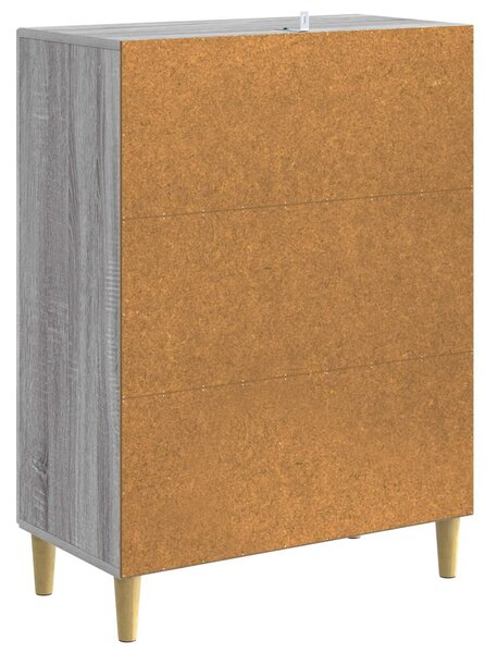 VidaXL Széf Szürke Sonoma 66 x 34,5 x 90 cm Szerelt Fa