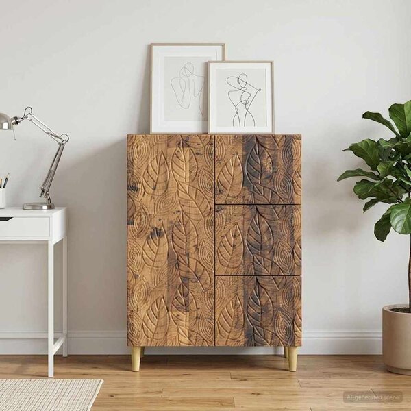 VidaXL Széf Antik Fa 66 x 34,5 x 90 cm Szerelt Fa