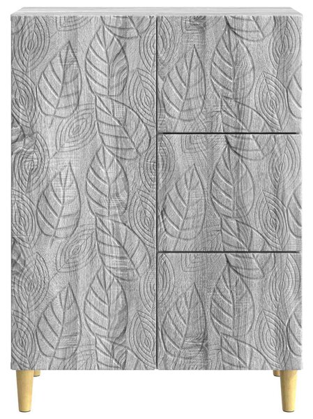 VidaXL Széf Szürke Sonoma 66 x 34,5 x 90 cm Szerelt Fa