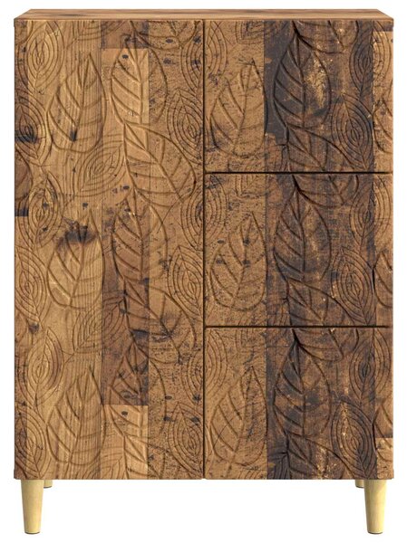 VidaXL Széf Antik Fa 66 x 34,5 x 90 cm Szerelt Fa