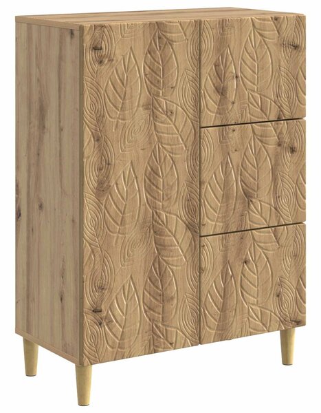 VidaXL Széf Kézműves Tölgy 66 x 34,5 x 90 cm Szerelt Fa