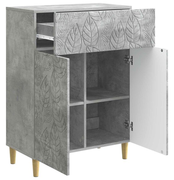 VidaXL Széf Betonszürke 66 x 34,5 x 90 cm Szerelt Fa