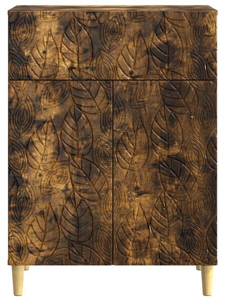 VidaXL Széf Füstös Tölgy 66 x 34,5 x 90 cm Szerelt Fa