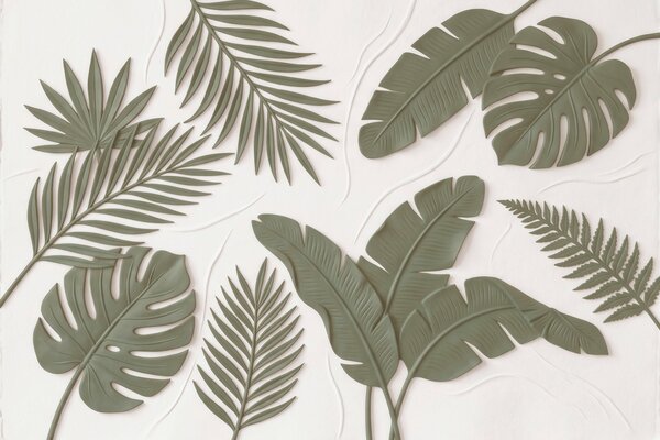 Fotótapéta Zöld, dombornyomott levelek, Fotótapéta egyedi, w09995 : Uwalls.hu