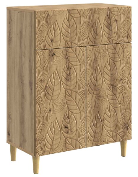 VidaXL Széf Kézműves Tölgy 66 x 34,5 x 90 cm Szerelt Fa
