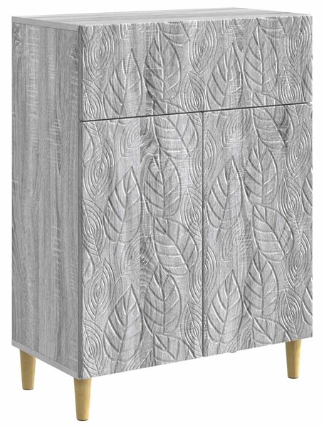 VidaXL Széf Szürke Sonoma 66 x 34,5 x 90 cm Szerelt Fa