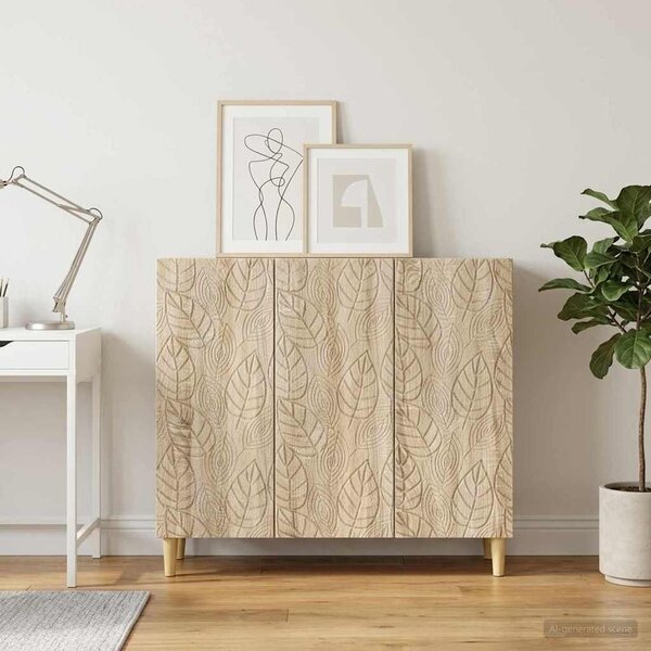 VidaXL Széf Sonoma Tölgy 89 x 34,5 x 80 cm Szerelt Fa