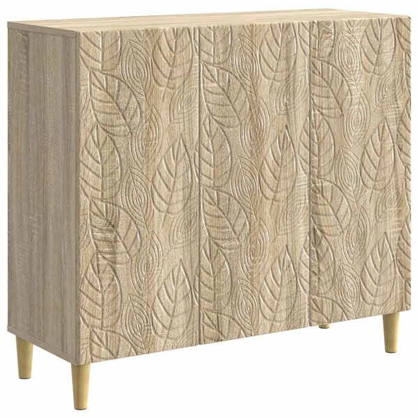 VidaXL Széf Sonoma Tölgy 89 x 34,5 x 80 cm Szerelt Fa