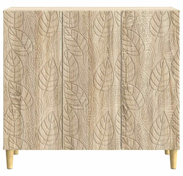 VidaXL Széf Sonoma Tölgy 89 x 34,5 x 80 cm Szerelt Fa